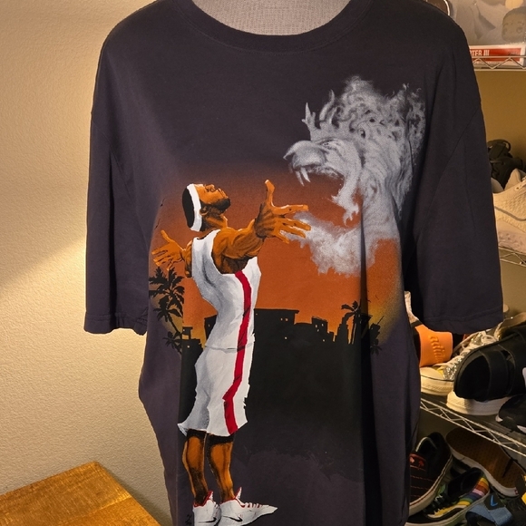 Nike Other - Nike LeBron James Black Short Sleeve Tee with Artistic GraphicDesign